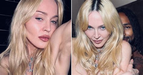 madonna boobs|Madonna, 65, poses completely topless in raunchiest picture yet